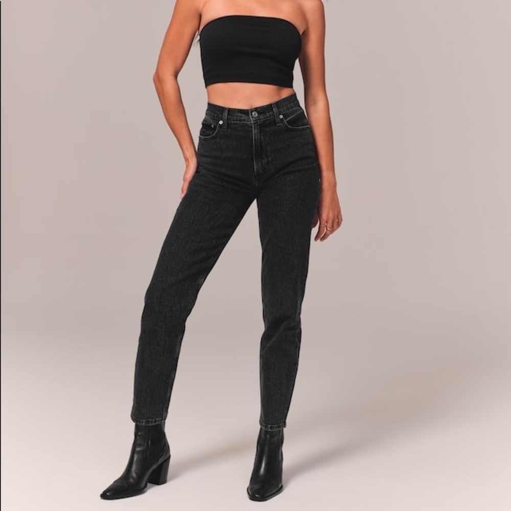 Abercrombie & Fitch Black High Rise Women Jeans